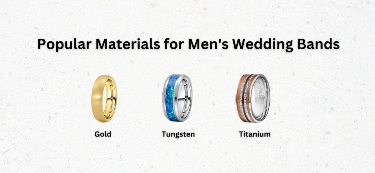Guide to Popular Materials for Men's Wedding Bands - Gentlemen's Bands