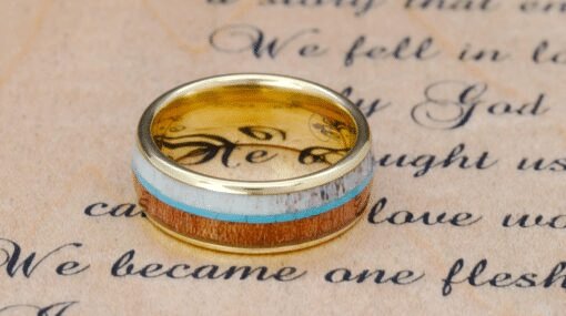 Nature Meets Fashion: Exploring The Beauty Of Antler And Turquoise Rings - Gentlemen's Bands