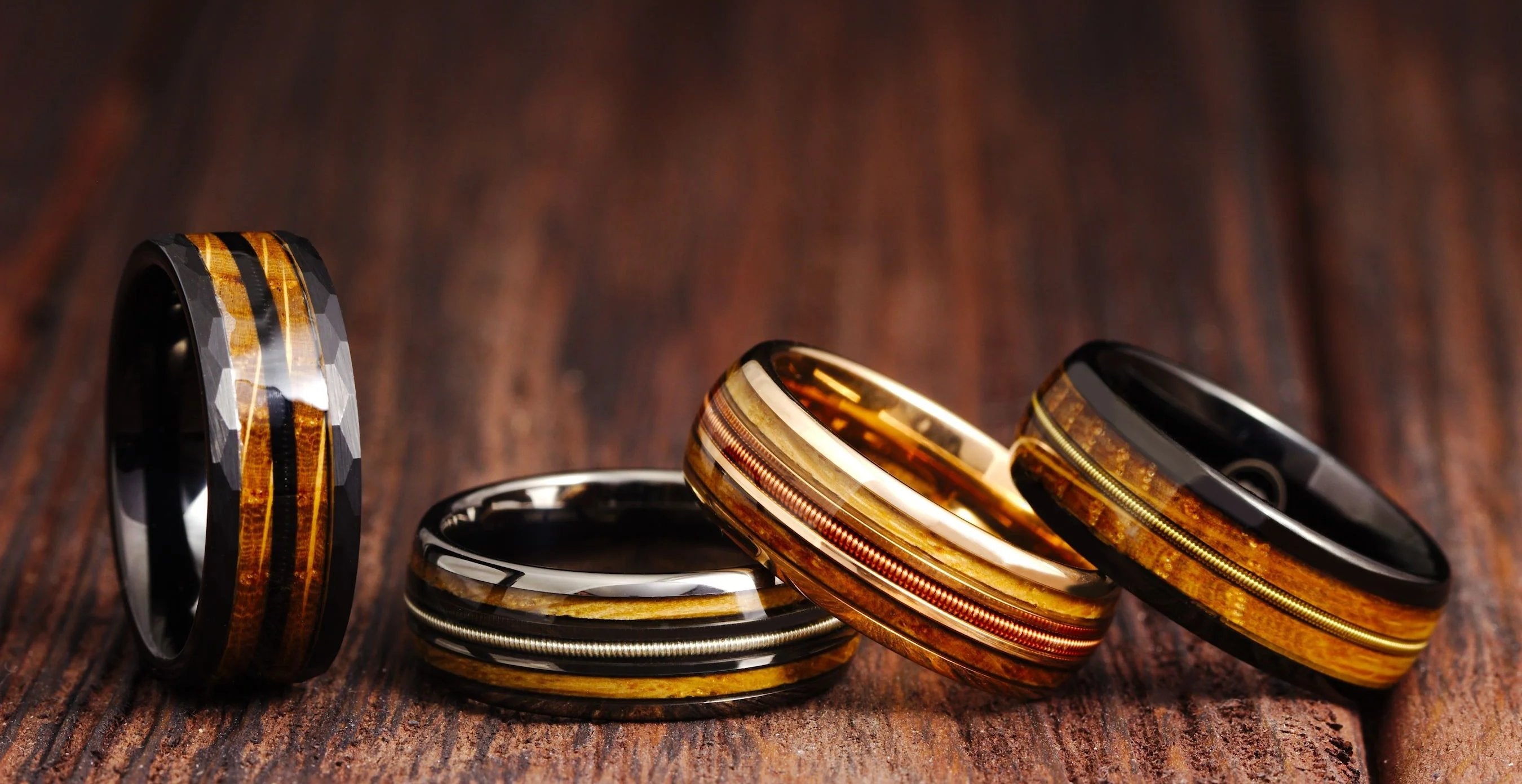 Guitar String Rings - Gentlemen's Bands