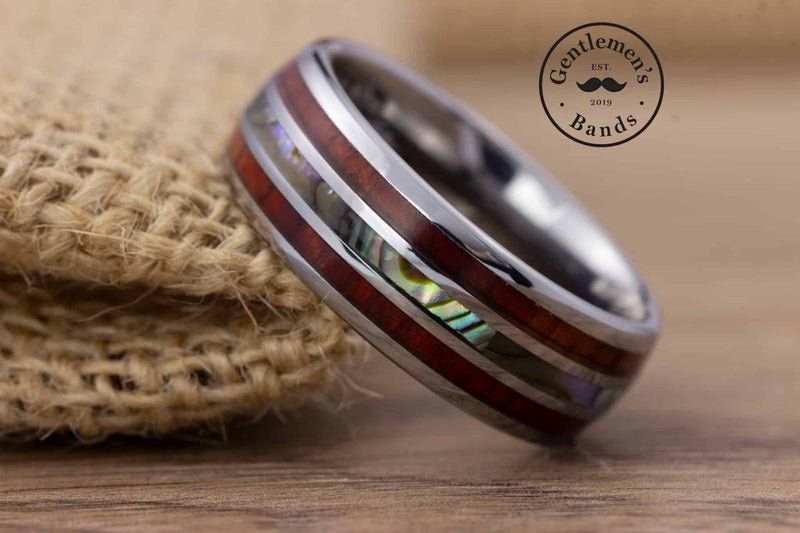 Opal and Abalone Collection - Gentlemen's Bands