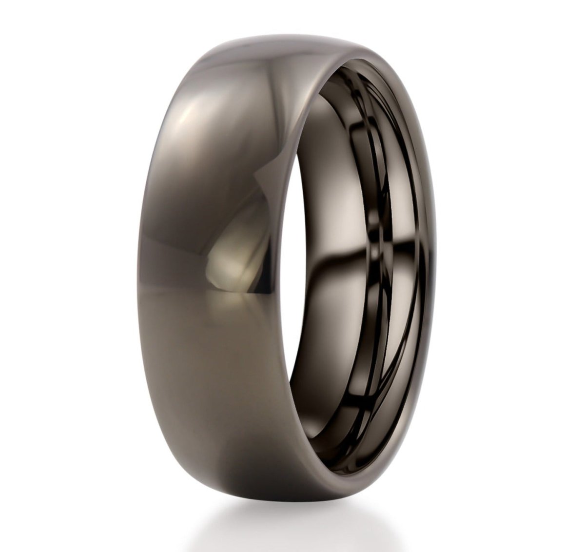 Scratch Resistant Strongest Metal Wedding Ring The Gun Metal
