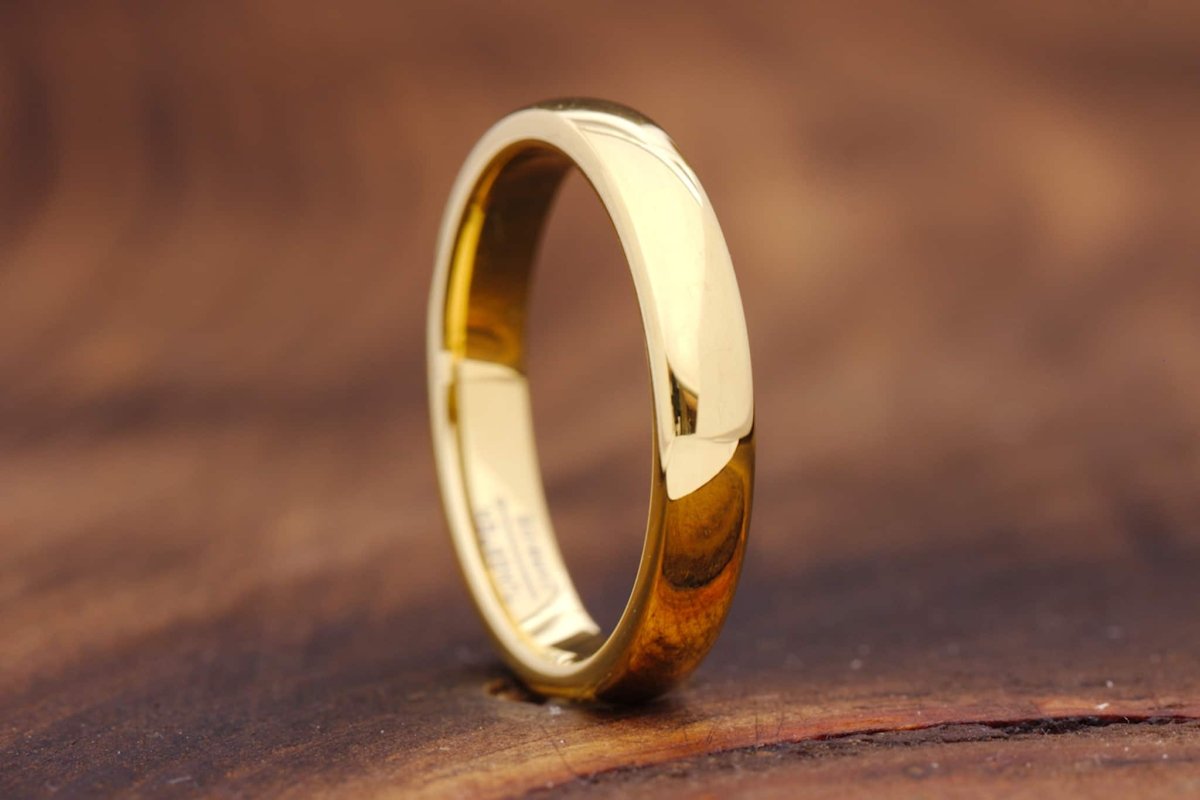 The Shepherd | Men's Gold Tungsten Wedding Ring | Gentlemen's Bands