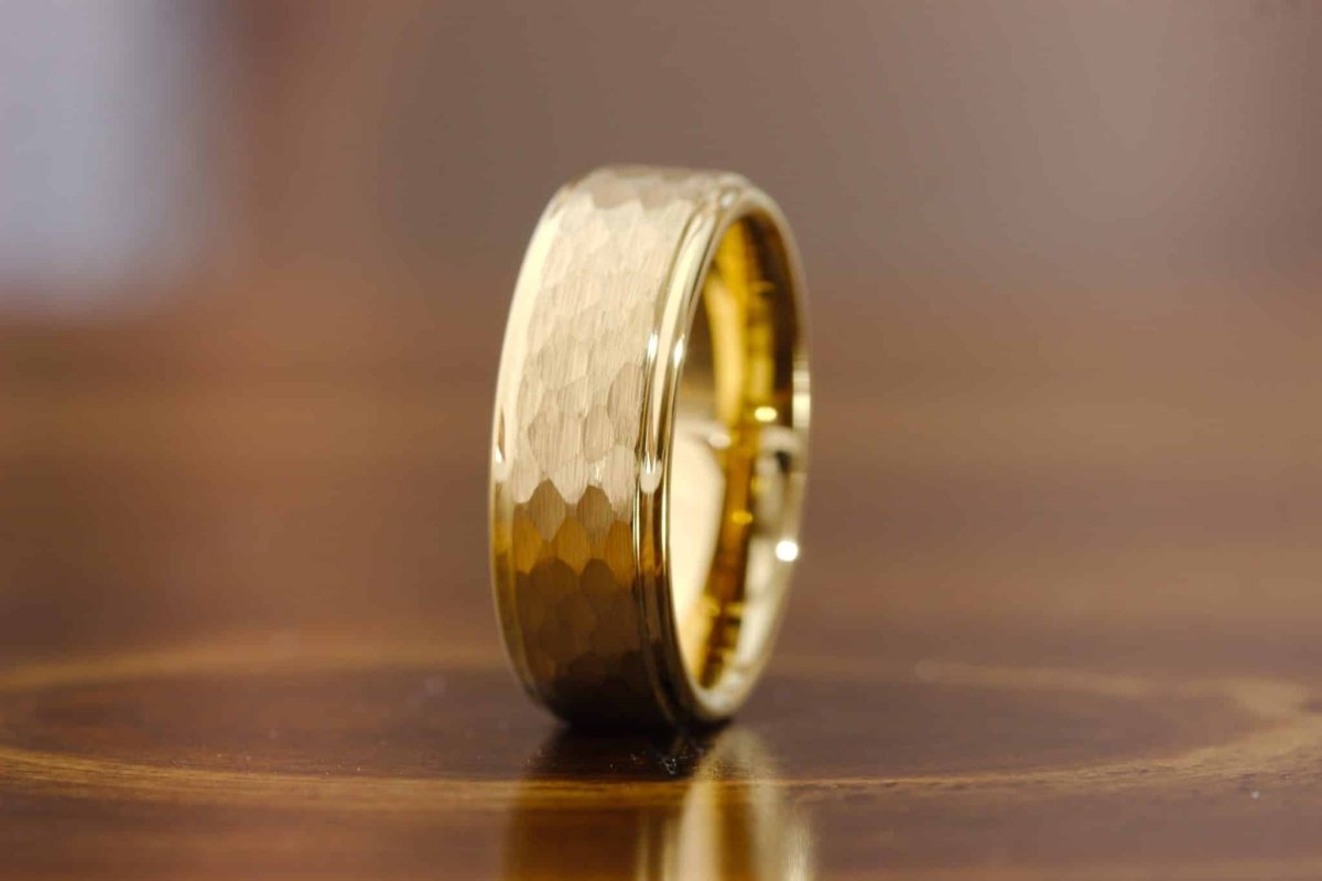 The Tayrona | Gold Plated Tungsten Ring | Gentlemen's Bands