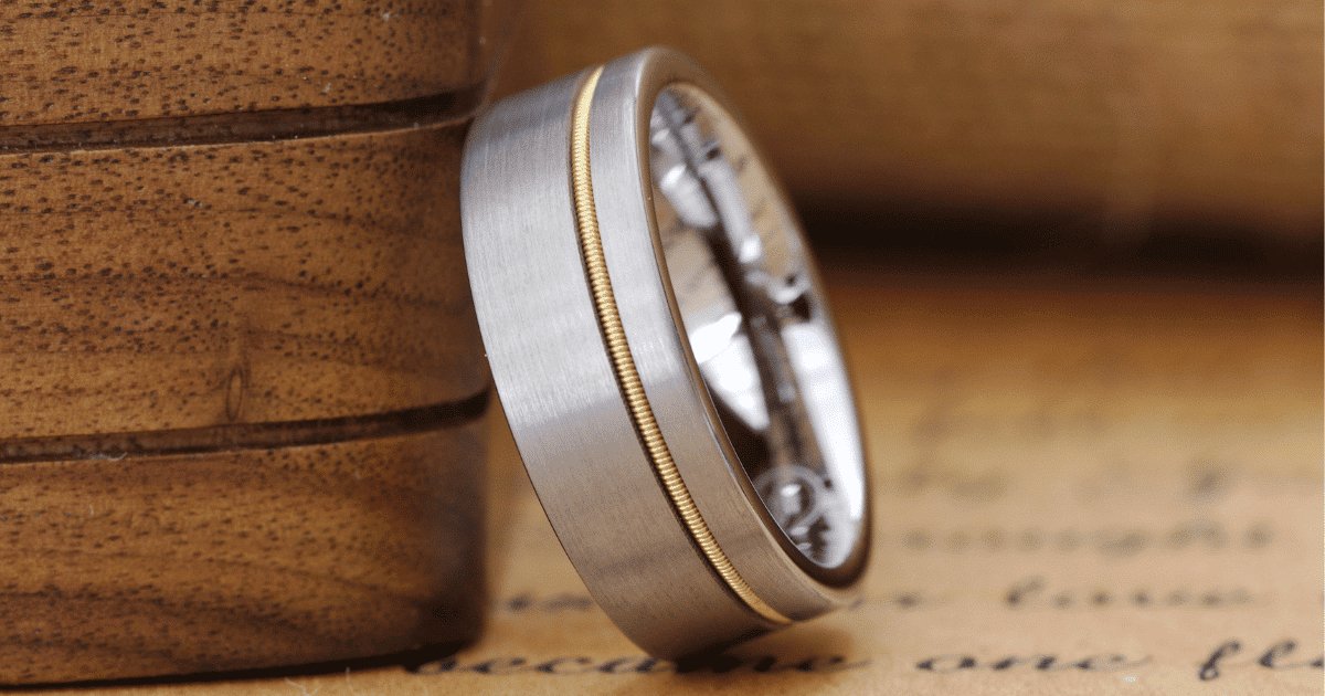 2 Guitar String Wedding Bands That Are Ready For Love (And Your World Tour) - Gentlemen's Bands