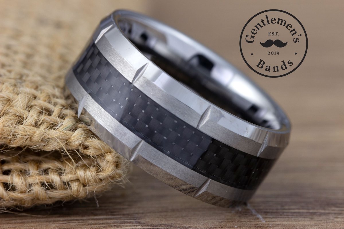 The Ironclad | Carbon Fiber Wedding Band | Gentlemen's Bands