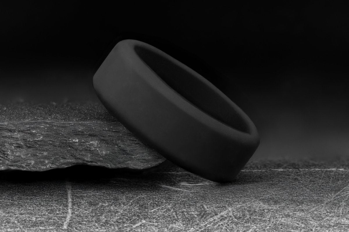 Classic Black Silicone Ring - Gentlemen's Bands