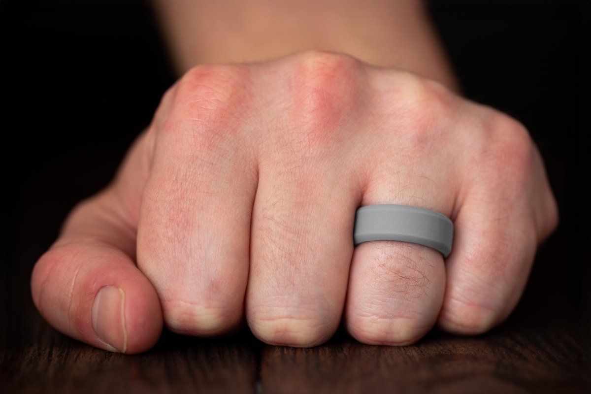 Gray Silicone Ring - Gentlemen's Bands