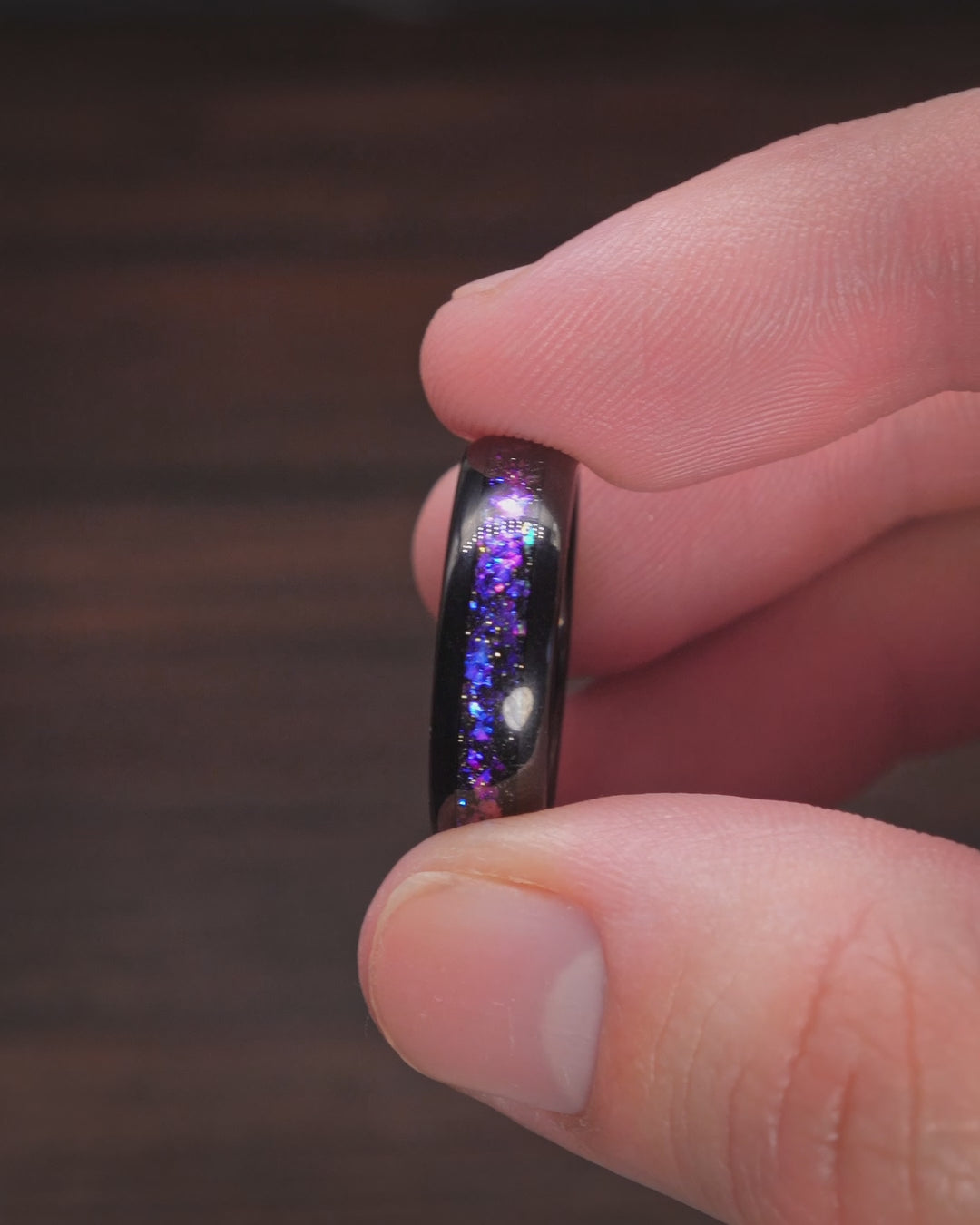 The Orion Nebula | Black Tungsten Men's Ring | Gentlemen's Bands