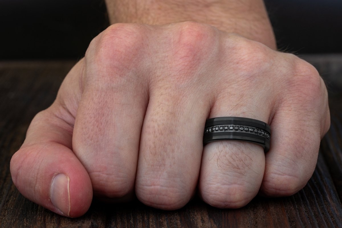 GENTLE BANDS RING 指輪 The Butterfly | Tungsten Rose Gold Men's Wedding Bands - Gentlebands