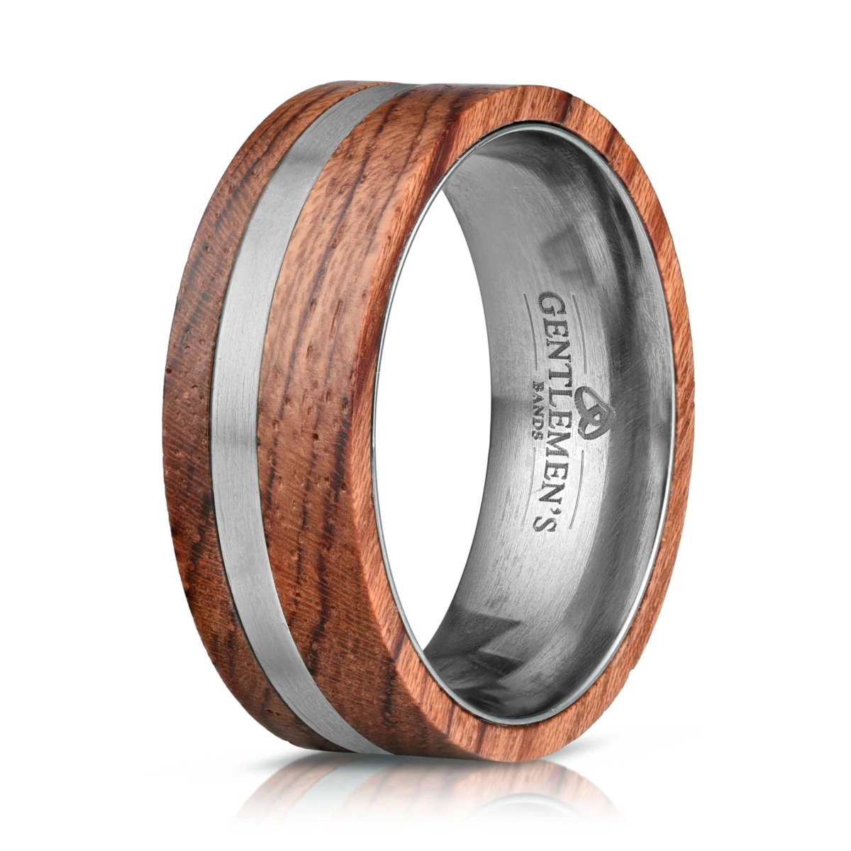 Rosewood Wedding Band, 8mm Wedding Band Rosewood, Rosewood Black Wedding band, Wooden Tungsten Ring, authentic Wood Inlay Wedding Band, Wood Band