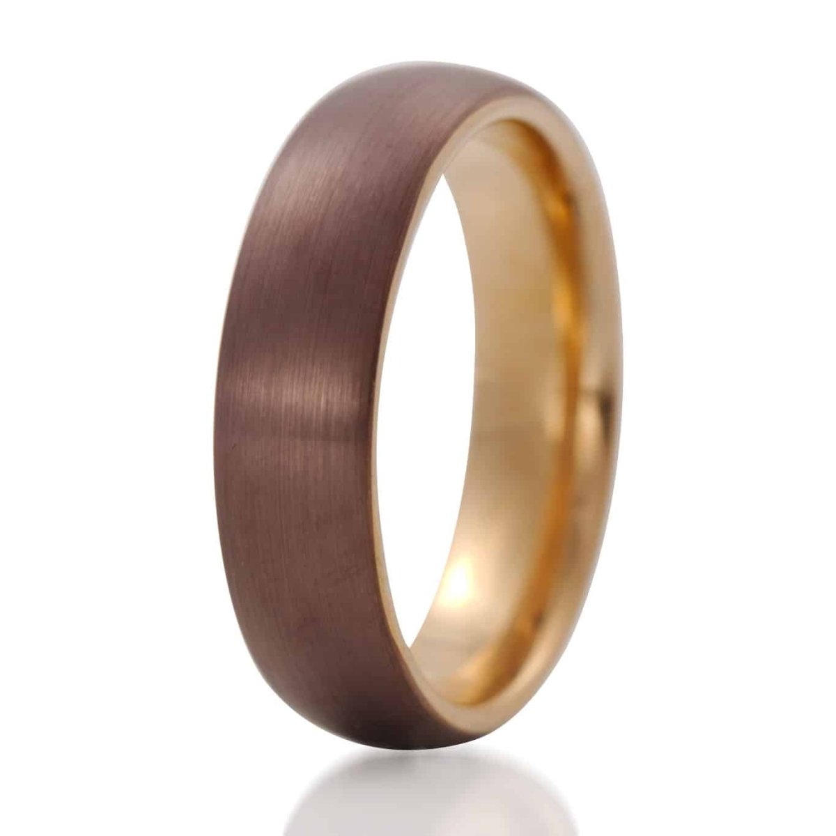 Men's Tungsten Promise Ring Copper Bronze Brown Promise shops Ring For Guys Size 7