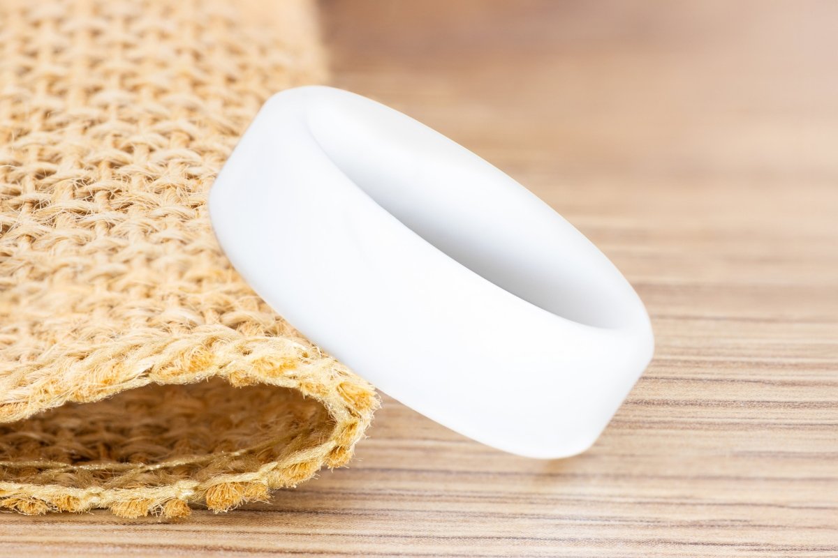 White Silicone Ring - Gentlemen's Bands