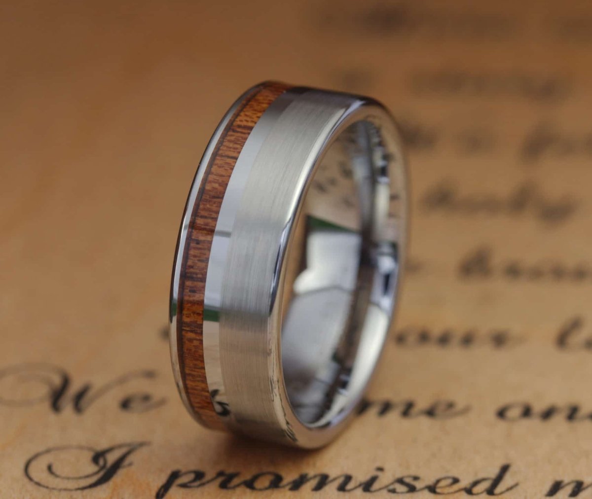 The Gentlemen is Best | Men's Tungsten Wedding Band | Gentlemen's