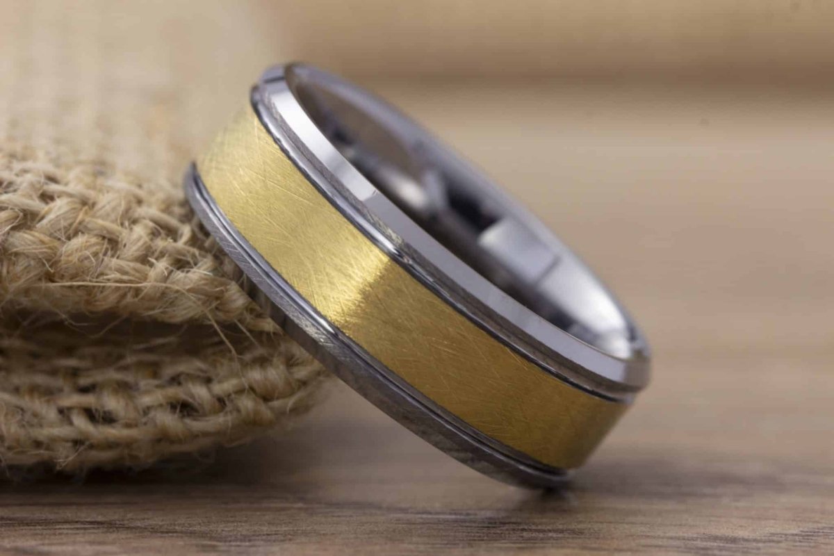 The Patriot |  Silver Gold Ring | Gentlemen's Bands