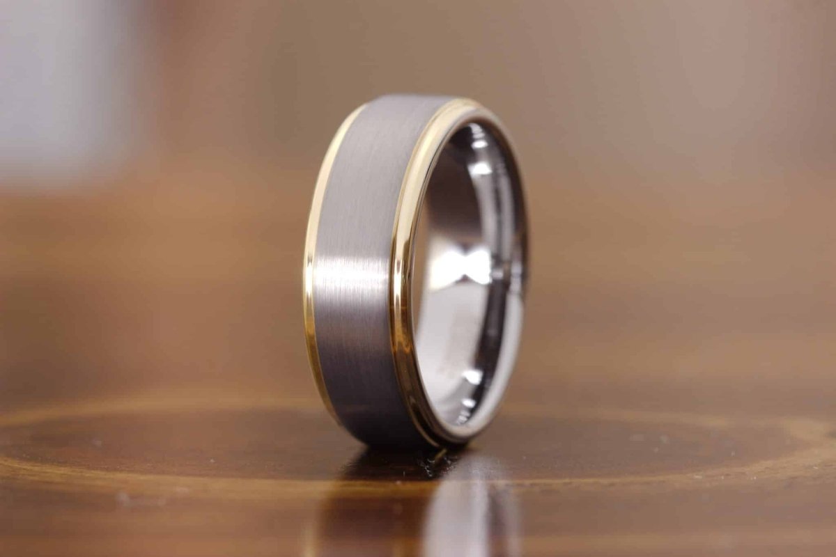 The Stevens | Silver Gold Wedding Rings  | Gentlemen's Bands 