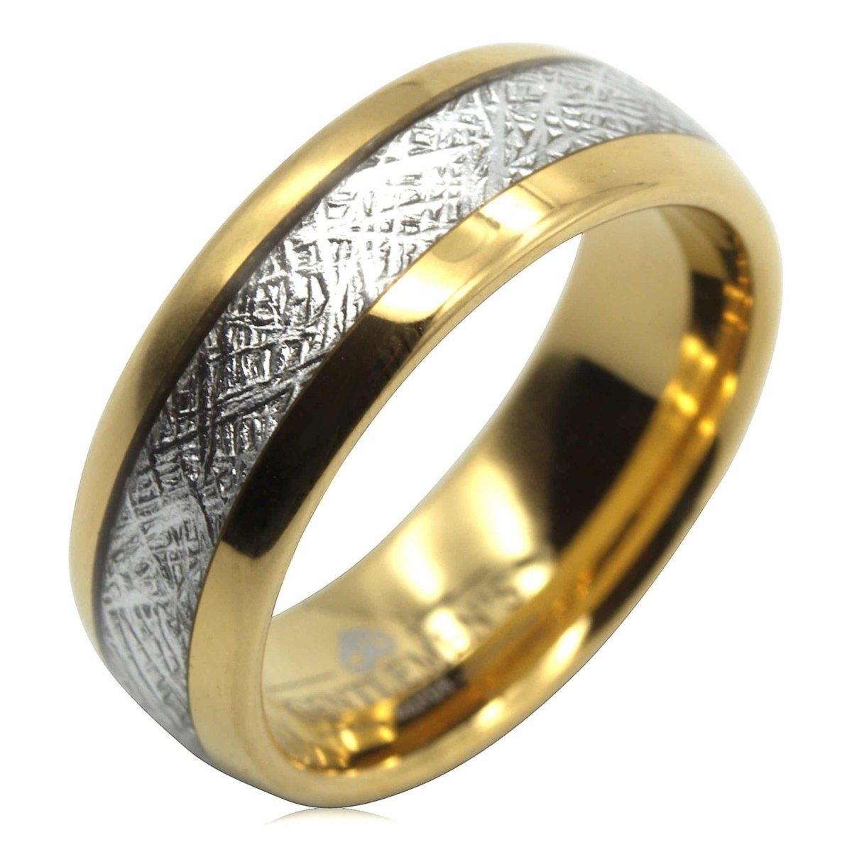 Meteorite ring sale wedding band