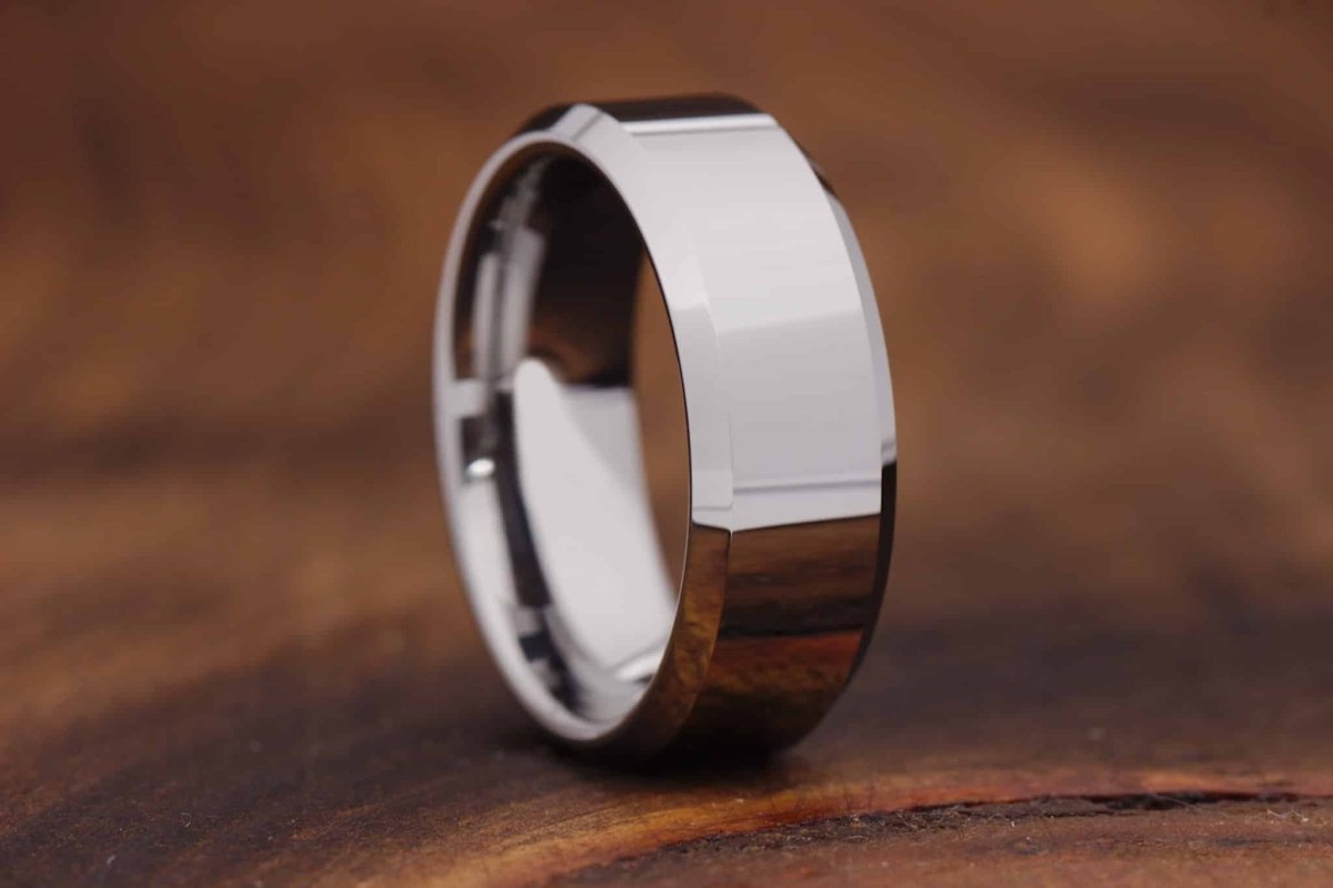 The Savant | Tungsten Silver Wedding Bands |Gentlemen's Bands