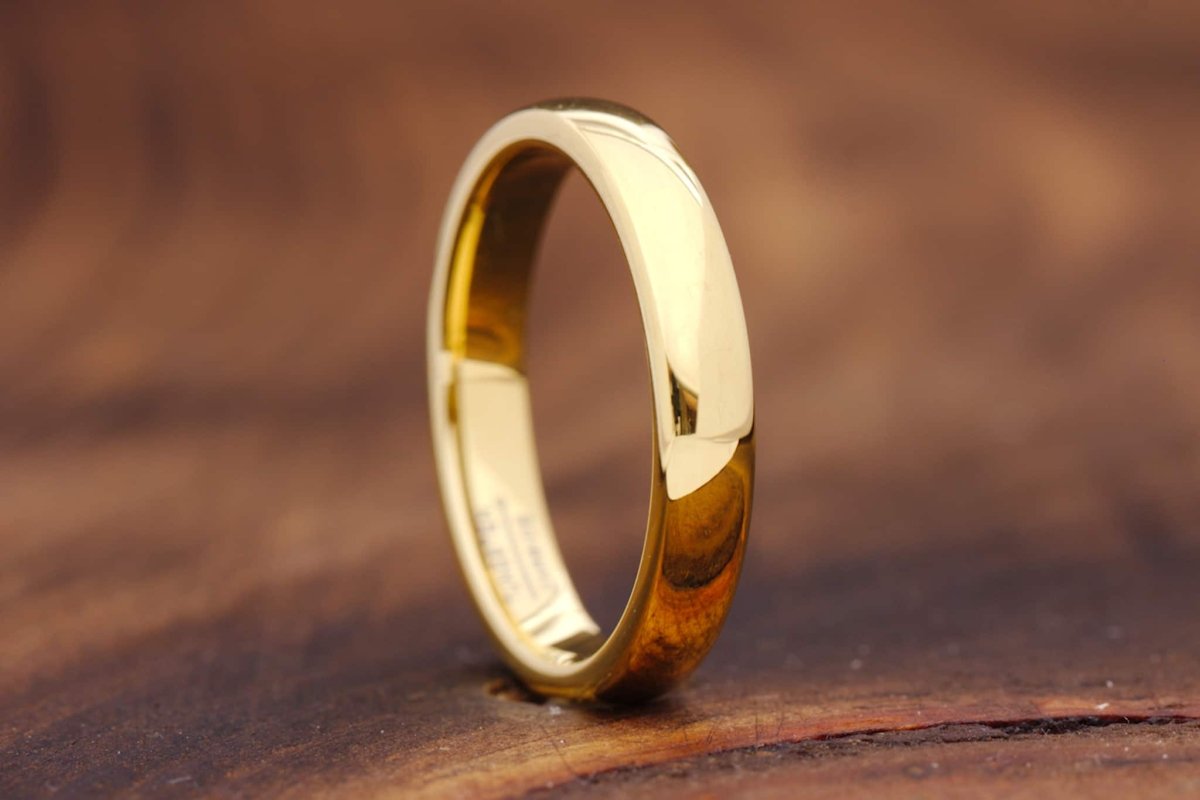 The Shepherd |  Men's Gold Tungsten Wedding Ring |  Gentlemen's Bands