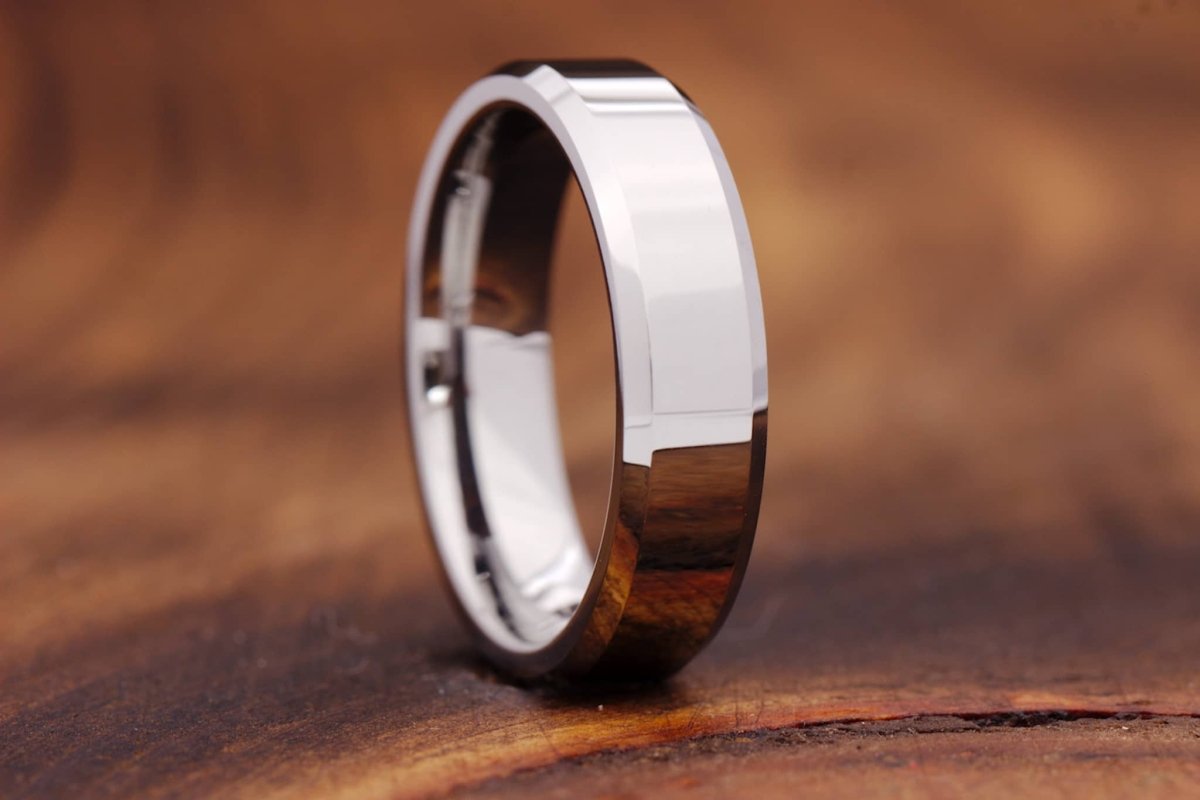 The Shinier | Silver Tungsten Rings for Men | Gentlemen's Bands