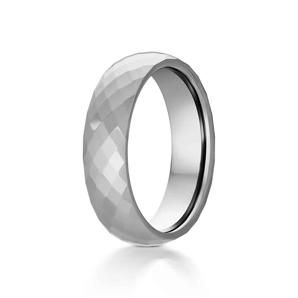 The Supernova |Tungsten Ring with Silver Inlay | Gentlemen's Bands