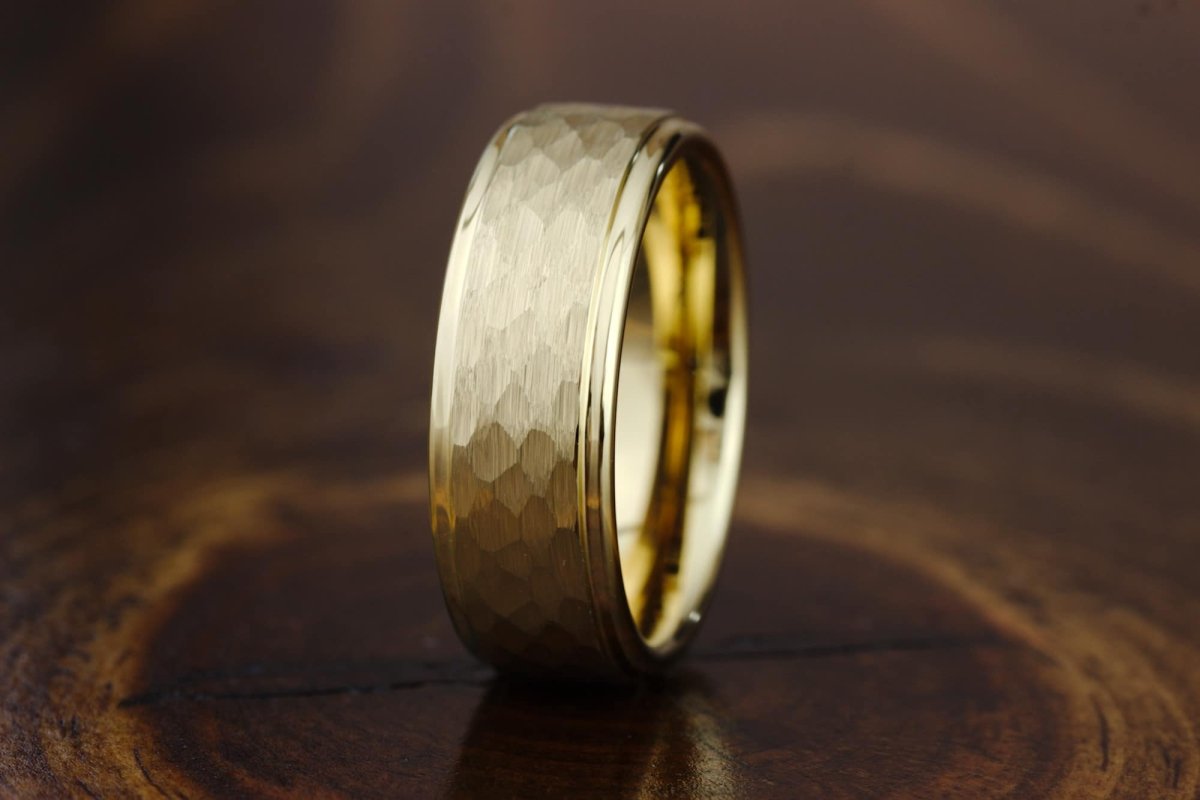 The Tayrona | Gold Plated Tungsten Ring | Gentlemen's Bands